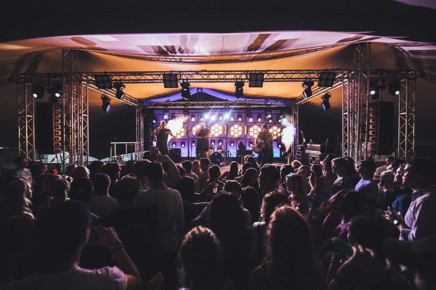 STEVOFEST main stage at night